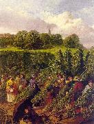 John F Herring The Hop Pickers oil painting